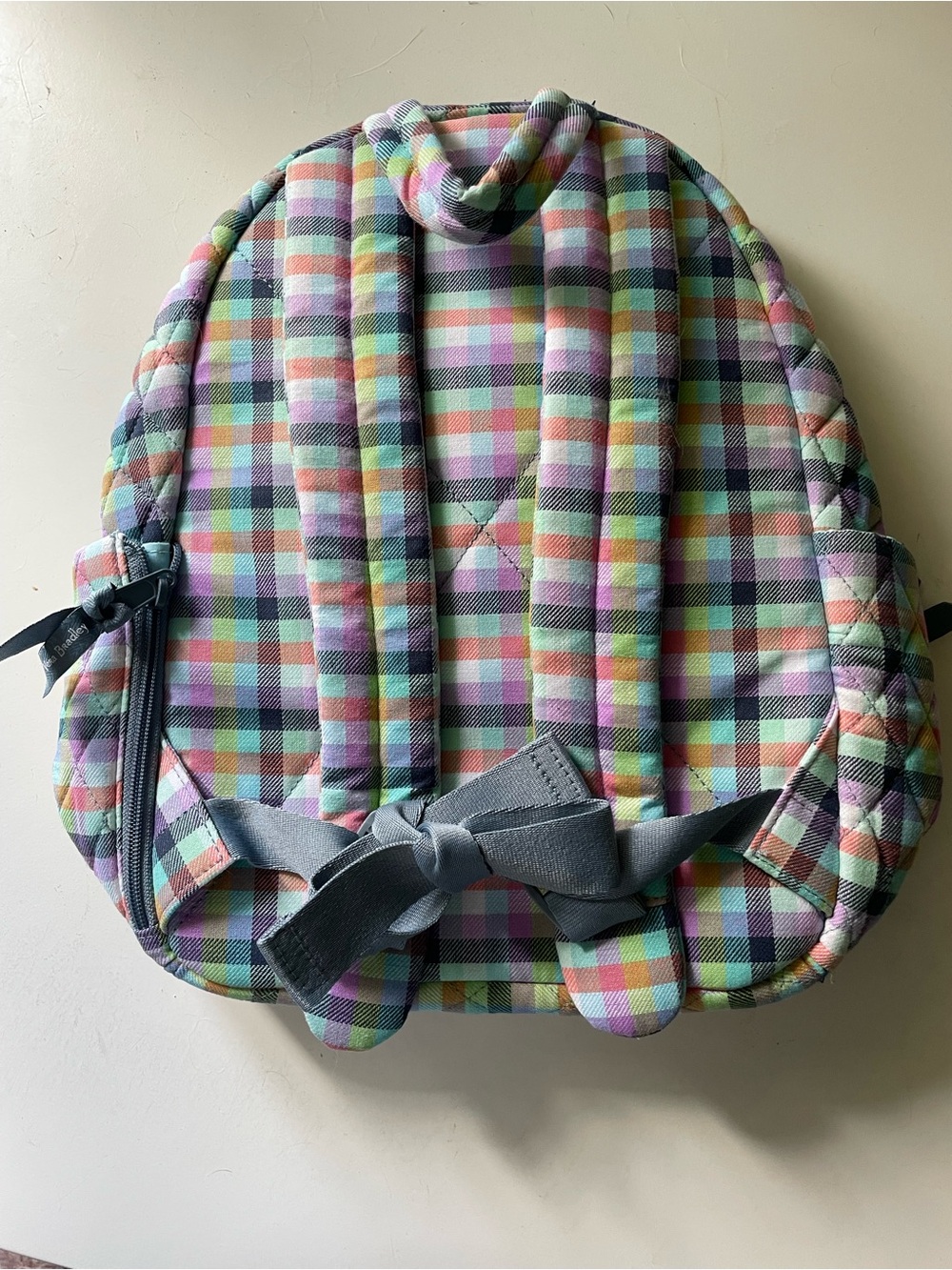 Vera Bradley Pastel Multi-Color Quilted Backpack - Picture 2 of 5